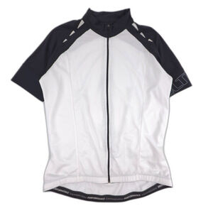 PERFORMANCE ULTRA Short Sleeve Cycling Jersey Road Biking Full Zip Large White
